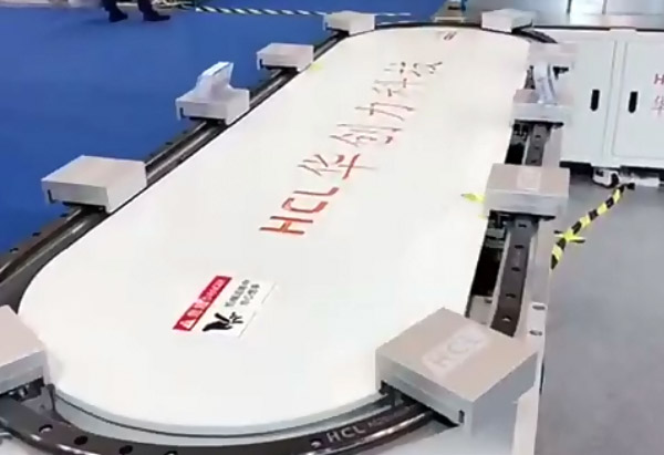 HCL精密環(huán)形導軌輸送線展會現(xiàn)場實拍